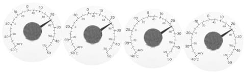 Toddmomy 4pezzi Termometro Da Finestra Per Esterni e Interni Misuratore Di Temperatura Adesivo Per Casa Giardino Ufficio e Sauna Design Compatto e Leggero