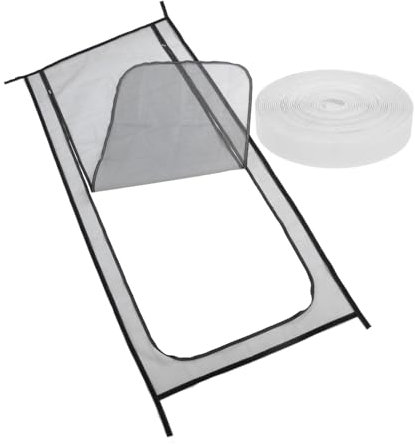 iplusmile Porta Zanzariera Con Anti-gatto Porta Con Cerniera Per Porta Con Zanzariera Porta Per Gatti in Rete Porta Con Zanzariera Per Gatti Porte a Zanzariera Black Non Metallico