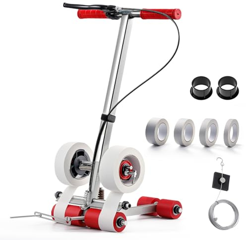 Bonoutil Court Line Tape Machine with Cut-Off Function, Playing Field Line Striping Machines for Parking Ground Marking, Road Warning
