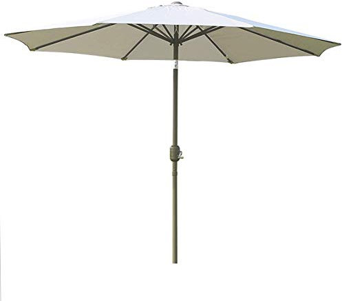 ASerZenith Parasol De Jardin Inclinable De 2,7 M, Toile Pliable Standard avec Manivelle, Idéal pour Balcon, Terrasse, Jardin, Extérieur