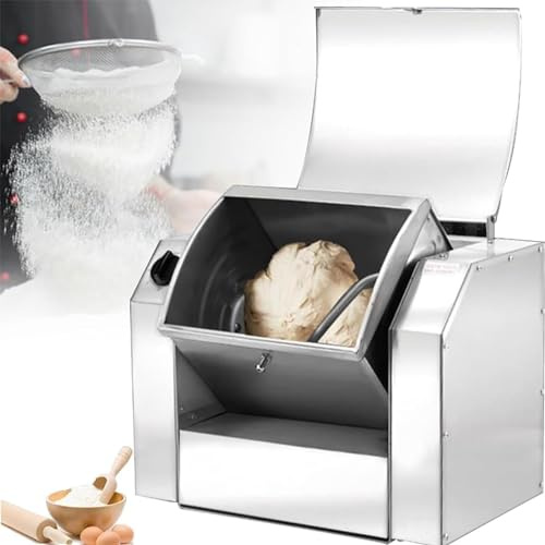 HYEFDWS Impastatrice, impastatrice elettrica Automatica Commerciale per Pasta e Pizza, Macchina Professionale per impastare Alimenti da Cucina