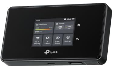 TP-Link Hotspot mobile 5G M8550 | Router Wi-Fi portatile Tri-Band AXE3600 Wi-Fi 6E per viaggi | Due modalità in uno | Supporta fino a 32 dispositivi | Slot per schede Nano SIM | Supporto AT&T