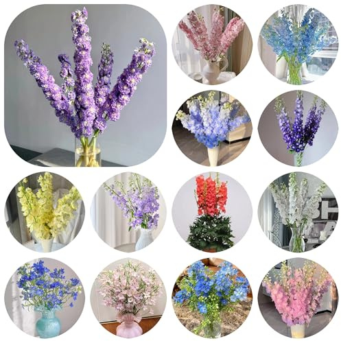 semillas de delphinium, perenne resistente, al aire libre espuela de caballero decorativas para balcón cubierta perenne resistente 500pcs
