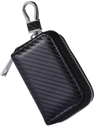 Keyless Go - Funda protectora para llave de coche (piel sintética, forro de terciopelo, sin llave)