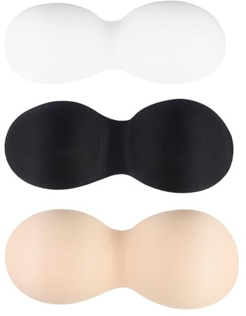 Abaodam 3 pezzi Inserti per Reggiseno Fascia Sottile in Seta e Spugna Imbottiture Traspiranti per Donna Inserti Rimovibili per Top Sportivi e Costumi da Bagno Comfort Duraturo e Sostegno