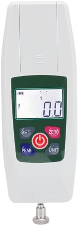 Goshyda Digital Force Meter Push Pull Gauge, ±1% Noggrannhet, 100N Dynamometer för Spänningskompressionstestning, LCD-bakgrundsbelyst Display, Topp-/realtid/första Topplägen, N/kg/lb/Oz-enheter