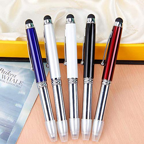 Pen - Bolígrafo LED 3 en 1, lápiz óptico, luz LED, bolígrafos de tinta alimentados por LED para escritura nocturna (1 unidad)