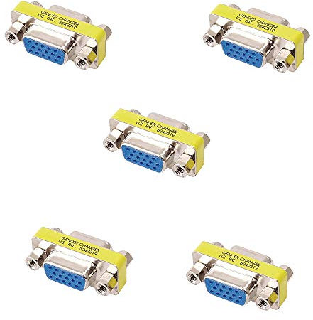 Movilideas - Adaptador VGA Hembra a Hembra Empalme (5 Unidades)