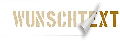 Aufkleber Autoaufkleber Name Wunschname Sticker Wunschtext - individuell (930 gold metallic)