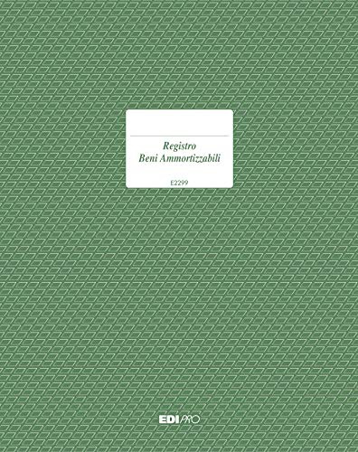EDIPRO E2299 - Libro de registro de activos amortiguables 93 páginas numeradas f.to 29,7 x 21