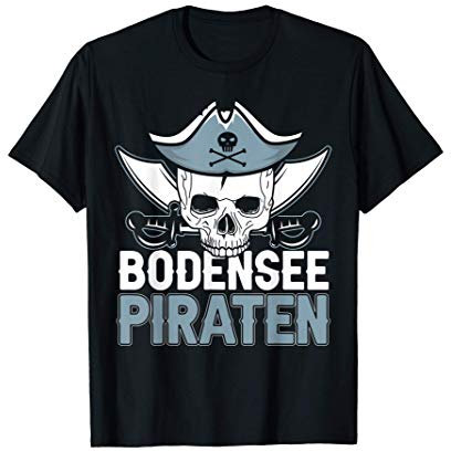 Bodenseepiraten Kapitän Surfer Segler | Bodensee Piraten T-Shirt