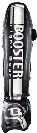 Booster Pro Range BSG V3 Schienbeinschoner - Schwarz/Silber - Größe XL