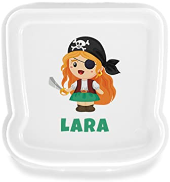 SAQUITOMAGICO Sandwichera Personalizada Infantil con Nombre o Texto – Fiambrera Resistente para Almuerzo y Merienda – Diferentes Diseños a Elegir – Apta para Lavavajillas – Impresión UV Duradera