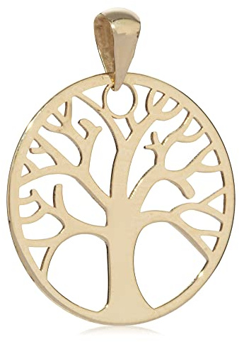 NKlaus Kettenanhänger Baum des Lebens, 333 Gelbgold, Amulett, 1 Stück