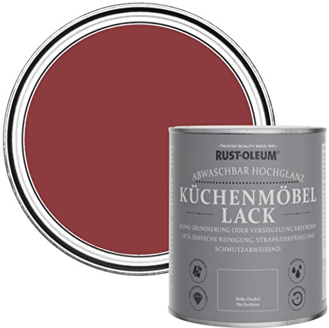 Rust-Oleum Küchenmöbellack im Hochglanz - Finish - Bordeaux 750ml