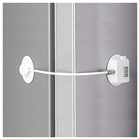 3 Code Gefrierschrank Sicherheit 3 ​​Passwort Kühlschrank Kühlschrank Kindersicher Winodw Schubladentür Toilette(White 1pc)