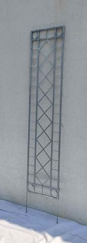 Metall Eisen Rankgitter Spalier Rankhilfe Wandgitter Meran 40 Feuer Verzinkt Breite 40 cm Höhe 175 cm