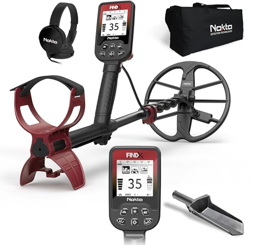 Nokta FINDX Metalldetektor Profi, wasserdichte Metalldetektor mit 28cm Suchspule, Metalldetektoren für Gold, Pinpoint, USB wiederaufladbar, 3 Modi (Findx)