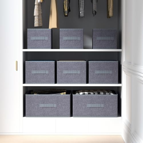 ORLISA Kleiderschrank Organizer Geeignet für die Aufbewahrung von T-Shirts, Jeans und Hemden, große Aufbewahrungsbox-2er Boxen Set Faltbare Schrank Organizer Kleiderschrank 38x26x20 cm