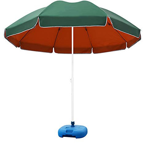 Sombrilla De Jardín Doméstica con Sombrilla para Exteriores Ajustable En Altura Sombrilla A Prueba De Lluvia Superficie De Paraguas Que Ahorra Espacio 2,8 Metros Adecuado para 3-4 Personas(Con base)