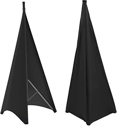 QUMIIRITY 2piezas Cubierta Para Soporte De Altavoz De Lados De Poliéster Para Escenarios y Eventos Almacenamiento De Cables