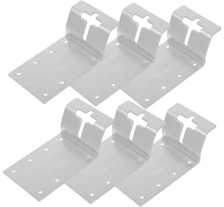 Kisangel 6pezzi Per t Post Inossidabile Bracket Per Fissaggio Recinzioni e Strutture Installazione Stabile