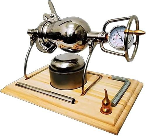 Máquina de palomitas de maíz de acero inoxidable de alta presión, máquina de palomitas de maíz de aire caliente, olla retro china con manómetro y válvula de alivio de presión (300 ml)
