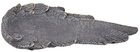 Angel Wings Pet Tombstone Personalized DIY Pet Memorial Stone Marker for Cats and Dogs Under a Favorite Tree Near a Flower Bed or on a Porch or Patio Outside the Home in the (Rock Gray)
