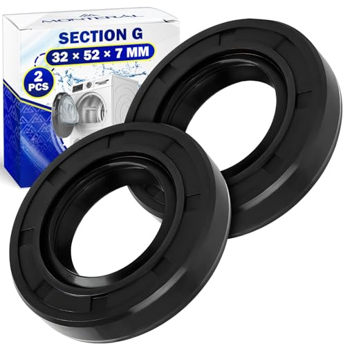 2x Wellendichtring Waschmaschine 32x52x7mm Abschnitt G für Zoppas für Candy | MONTERAL
