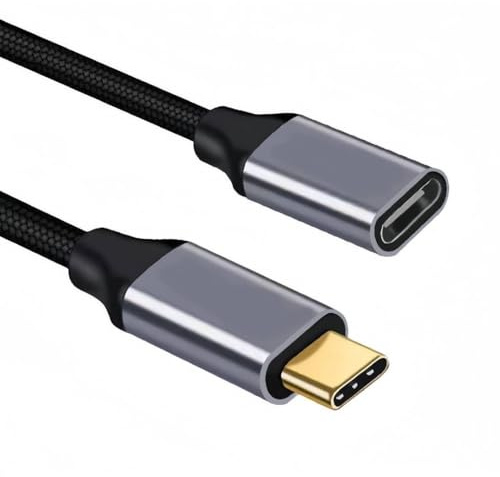 2M 100W USB C Extension Cable [3.1/10Gbps] Braided Cord 5A 4K 60Hz USB Type C Male to Female Fast Charge Data Transfer Extender Cord Compatible for MacBook iPad Pro iPhone XPS Galaxy S23 S22 Ultra
