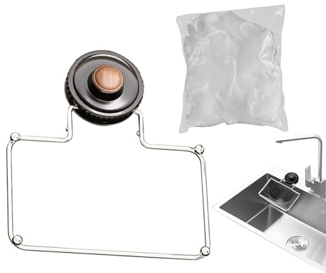 Support de filtre d'évier de cuisine – Ventouse pour restes, grille de filtre pour évier avec maille filtrante pour légumes, restes de fruits, camping-car, appartement, salle de bain commerciale
