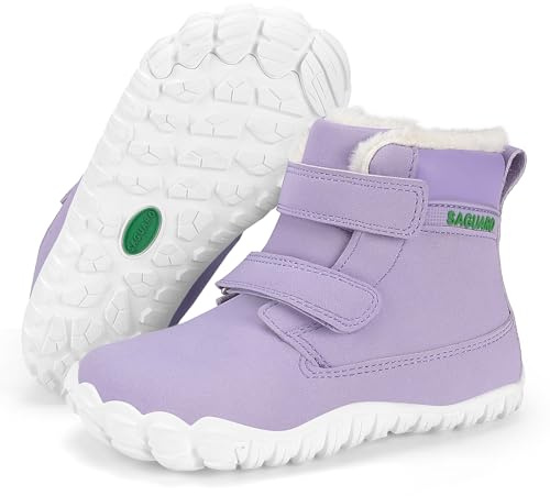 SAGUARO Enfant Barefoot Shoes Bottes de Neige avec Doublure Chaude, 24-36
