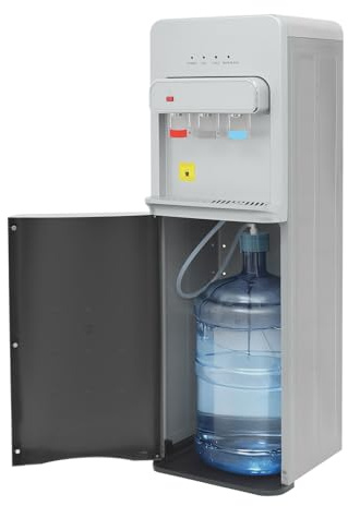Goddlgjik 550W Maquina de Agua Fria y Caliente Enfriador de Agua Eléctrico | Incluye bloqueo de seguridad infantil y apagado automático en seco, Capacidad de 19L, 10-95℃, Para Oficina Hogar Uso Diario