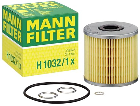 MANN-FILTER, H 1032/1 x Ölfilter | Für PKW, Hohe Filtrationsleistung, Optimaler Motorschutz, Hochwertige Dichtung, Echte OE-Technologie
