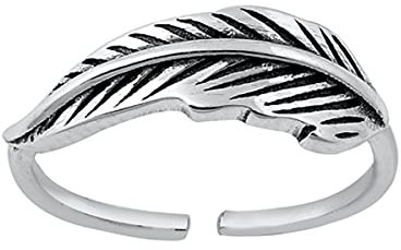 Zehenring aus 925 Sterling Silber als Fußschmuck für Damen, Herren und Mädchen, Größenverstellbar, Modell 18