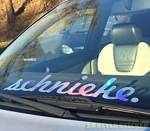Auto Aufkleber Schnieke Frontscheibenaufkleber Hologramm, Oil Slick, ÖL Farben Sticker
