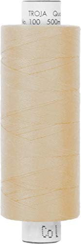 Stoffe Werning Amann Troja Nähgarn 500 m beige Allesnäher Qualtitätsgarn 100% PES - Preis Gilt für eine Rolle