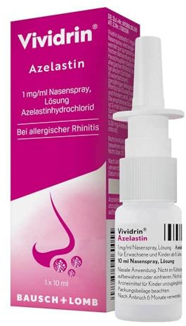 Vividrin Azelastin Nasenspray bei Heuschnupfen und Allergien 10 ml