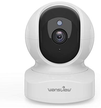 wansview Camara Vigilancia WiFi Interior - 2K Camaras Vigilancia Domicilio WiFi, Alerta de Movimiento, Compatible con Alexa, Audio Bidireccional para Bebe, Mascotas, Color Blanco