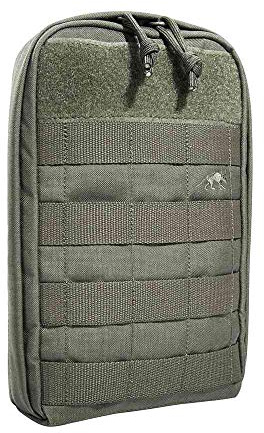 Tasmanian Tiger TT Tac Pouch 7 Universelle Rucksack Zusatz-Tasche Molle-Kompatibel 24 x 15 x 5,5 cm, Steingrau-Oliv IRR