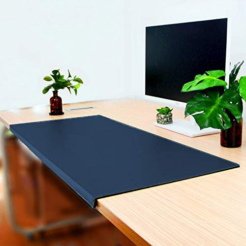 Kunstleder Schreibtischunterlage mit Kantenschutz,genähter kante,erweiterte rutschfeste Schreibunterlage-Schreibtischauflage-Schreibmatte,Laptop-Tastatur Mauspad,Tischunterlage