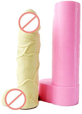 WonDerfulC Creative Cake Backen Silikonform Spaß männlich Penis Modell Seife Kerze Ton Formen 3D Epoxy Epoxy Form (Medium)