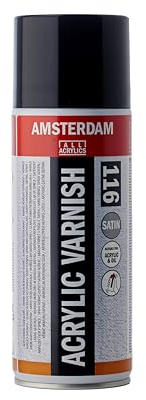 Amsterdam Protection - Acryl Firnis 116 Satin Sprühdose - 400 ml - Vergilbungsfreier Schutz für Acryl- & Ölgemälde