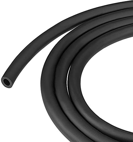 sourcing map PVC Petrol Fuel Line Hose 5mmx8mm 10ft Black for Chainsaws Lawn Mower String Trimmer Blowers Small Engines