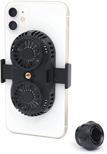 Fasizi Téléphone de Refroidissement Refroidisseur à Semi-conducteur téléphone Mobile de Ventilateur, Un Ventilateur de Refroidissement pour des températures de téléphone Cool - Noir