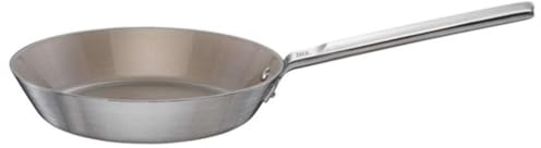 Fiskars Norden Steel Padella, Ø 24 cm, Adatta a tutti i piani cottura | Con rivestimento antiaderente, Acciaio inox, 1067631