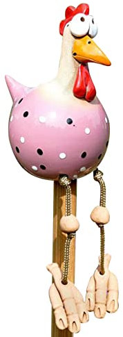 Imtrub Estatua de gallina de resina | Decoración de jardín | Figura de animales de jardín decoración de jardín