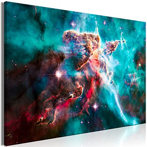 murando - Akustikbild Abstrakt Bilder Akustikschaum Hochleistungsschallabsorber Schallschutz Leinwand 1 tlg Wandbild Raumakustik Schalldämmung Weltraum Kosmos Universum i-G-10008-b-b