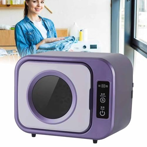 DDZJTPP Mini-Trockner,Tragbare Trockner,Kompakter Trockner,Leise,3 Einstellbare Stufen,Schnell Trocknend,300W,Edelstahl Wäschetrockner,Für Wohnung,Wohnheim,C