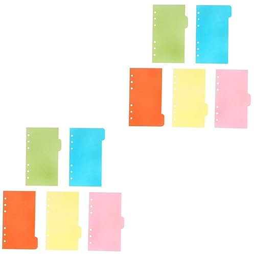 Tofficu 12sets Binder Dividers Personal Planner Tabs Ring Binder Organizer Notebook Dividers Tabs